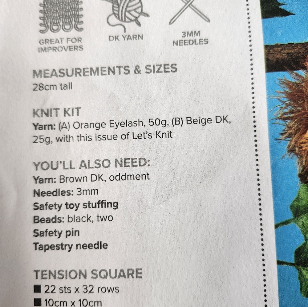 Monkey knit kit - Picture 3 of 3